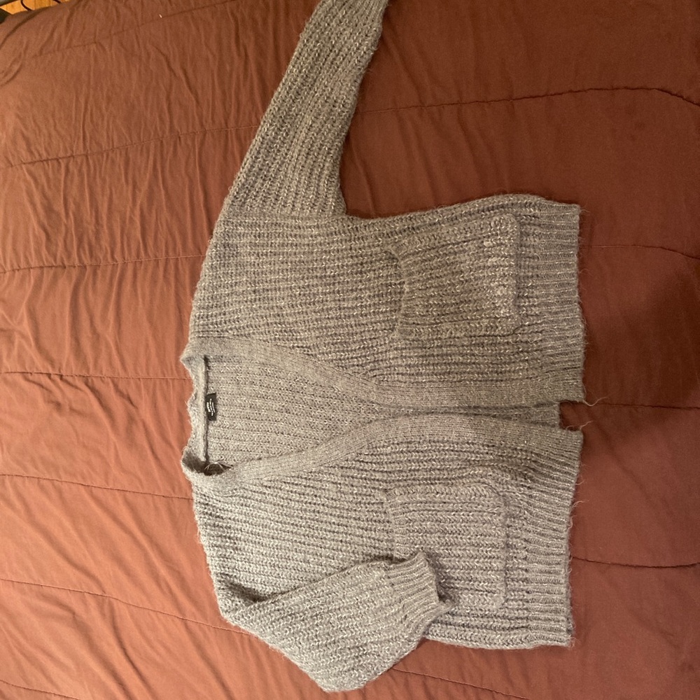 Over-Sized Heavy Cable Knit Lounge Cardigan